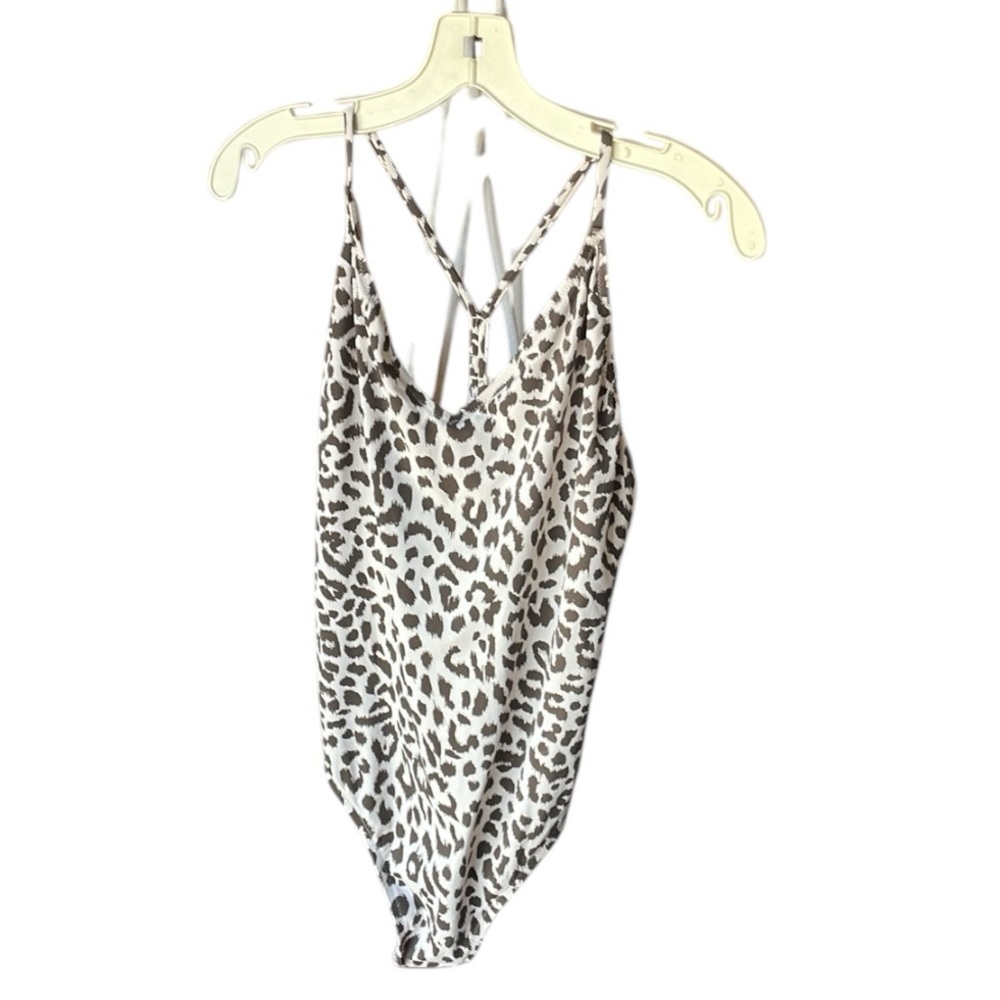 J Crew One Piece Swimsuit leopard print
